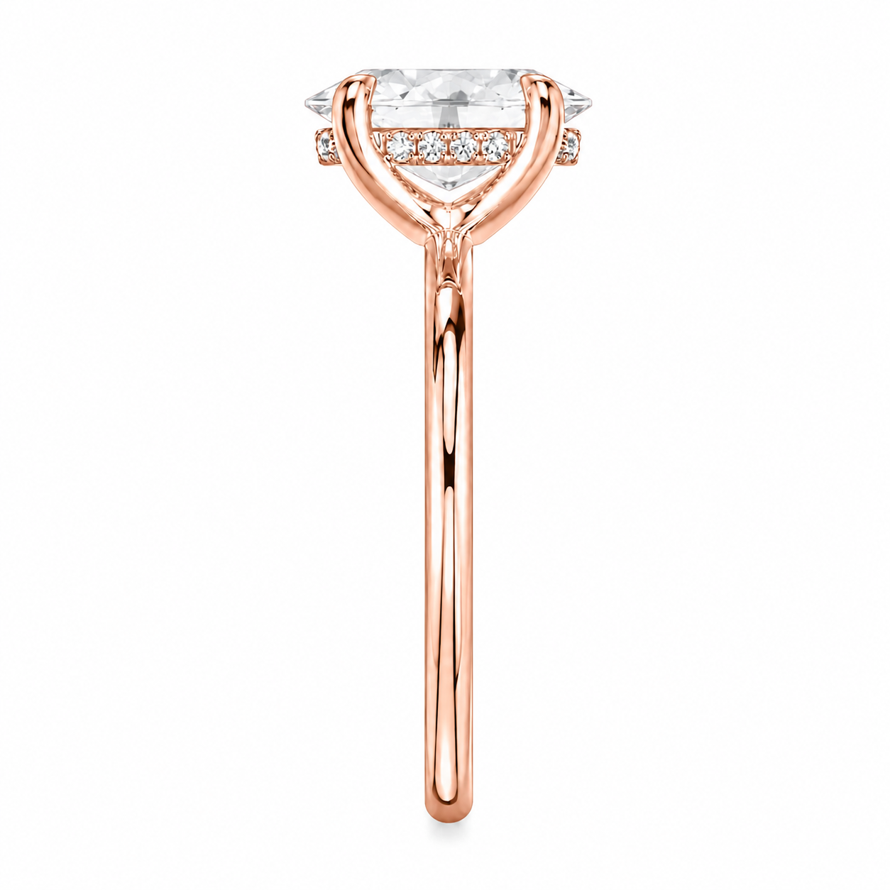 Oval Cut Hidden Halo Lab Grown Diamond Ring ✧ 1-4 Carat
