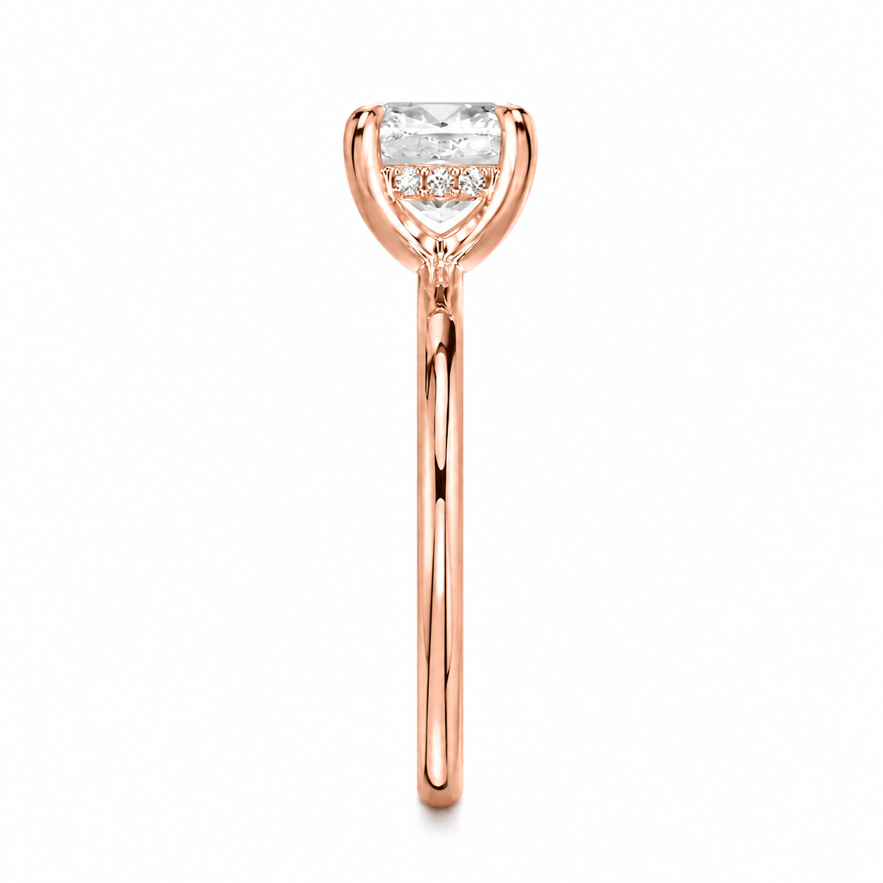 Princess Cut Hidden Halo Lab Grown Diamond Ring ✧ 1-4 Carat