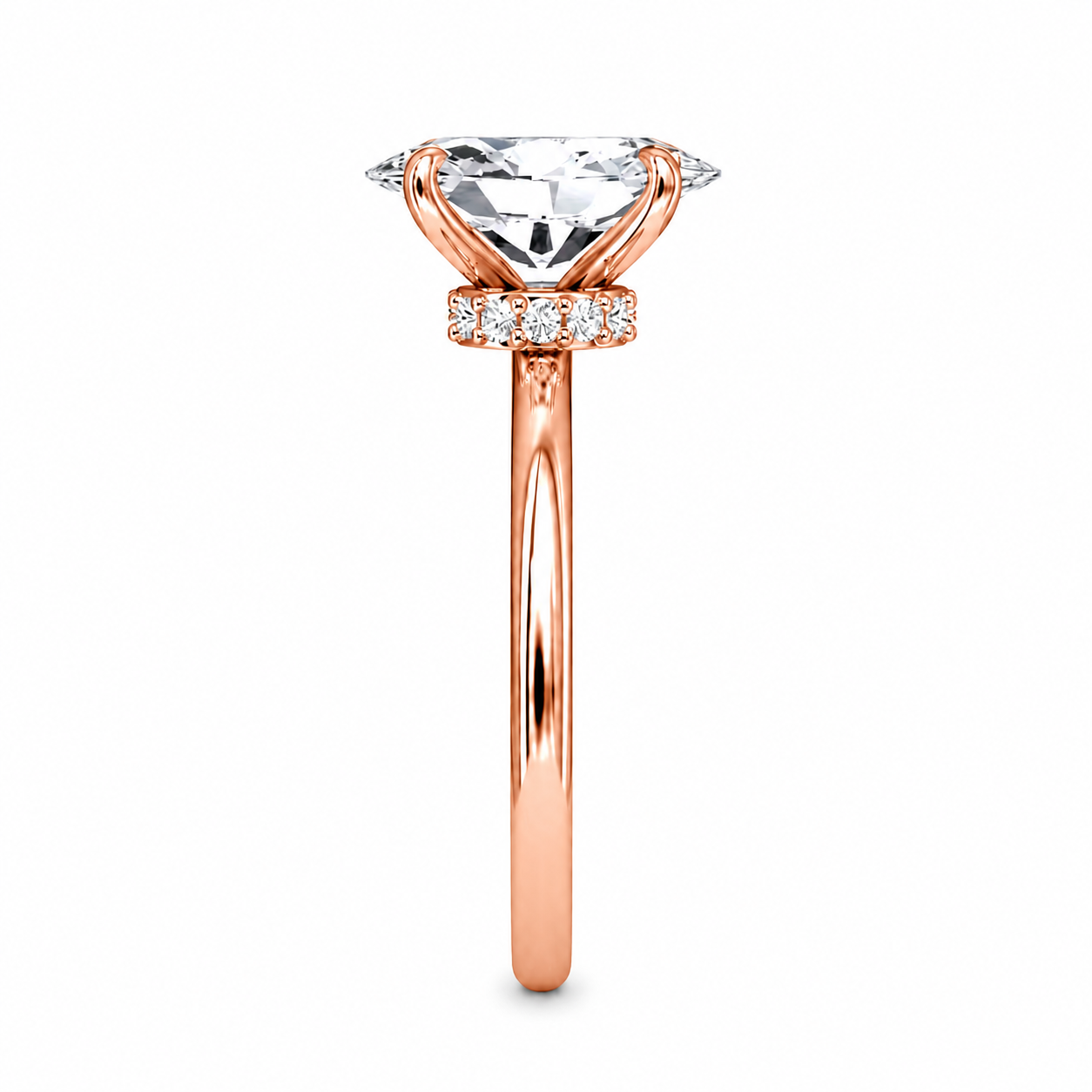 Oval Cut Vield Halo Lab Grown Diamond Ring ✧ 1-4 Carat