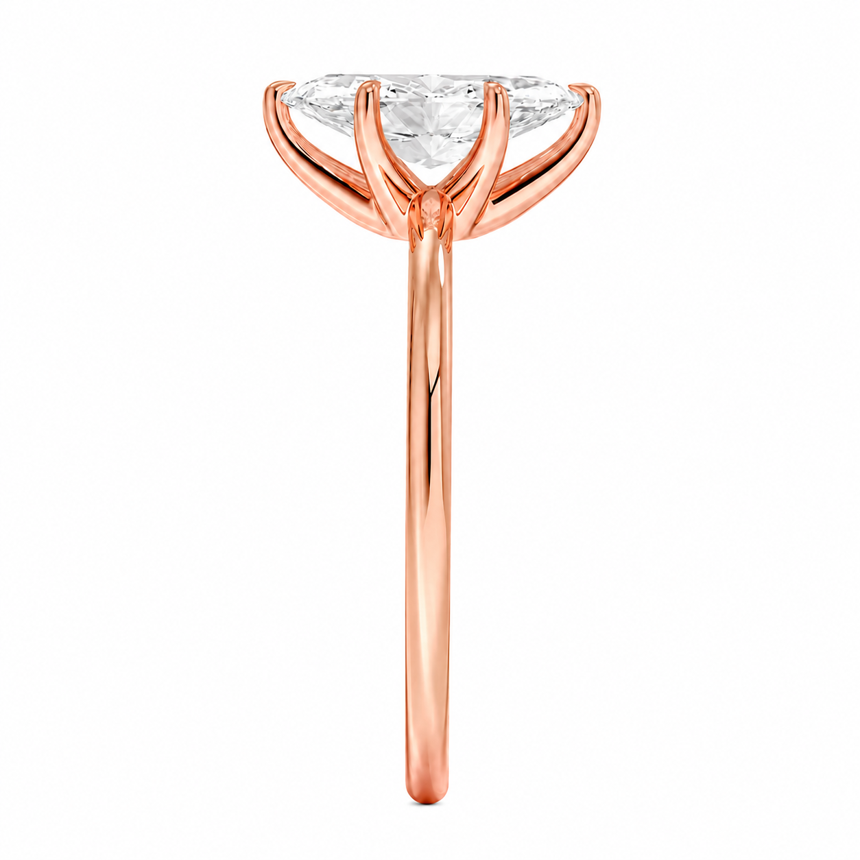 Marquise Cut Solitaire Lab Grown Diamond Ring ✧ 1-4 Carat