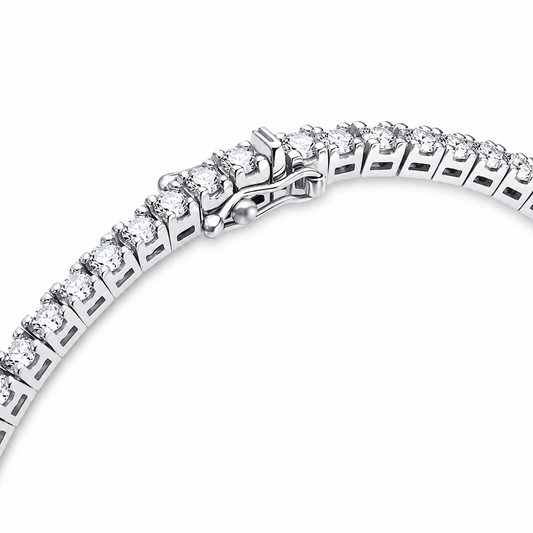 Italian Tennis Bracelet Round Cut Lab Grown Diamond ✧ 1-5 Carat