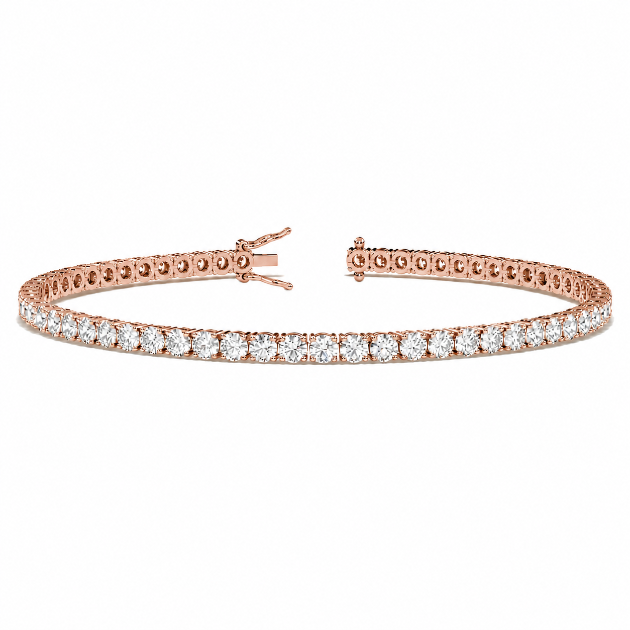 Classic Tennis Bracelet Round Cut Lab Grown Diamond ✧ 1-5 Carat