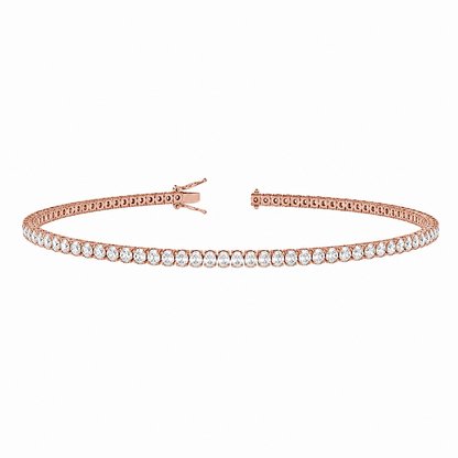 Classic Tennis Bracelet Oval Cut Lab Grown Diamond ✧ 3-5 Carat