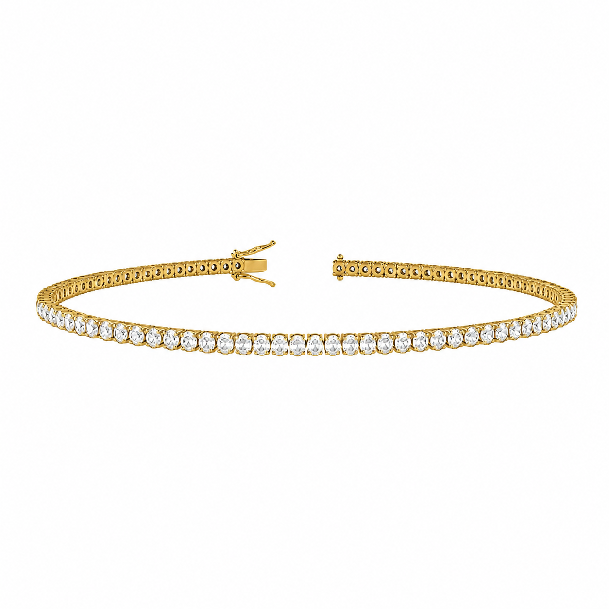 Classic Tennis Bracelet Oval Cut Lab Grown Diamond ✧ 3-5 Carat