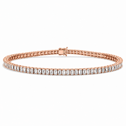 Classic Tennis Bracelet Emerald Cut Lab Grown Diamond ✧ 3-5 Carat