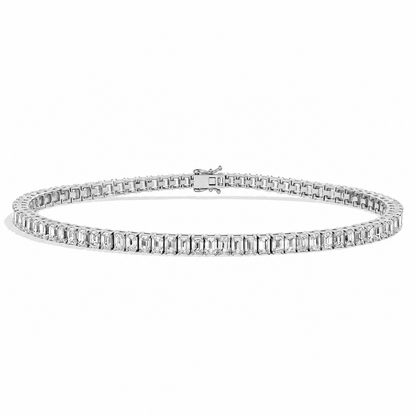 Classic Tennis Bracelet Emerald Cut Lab Grown Diamond ✧ 3-5 Carat