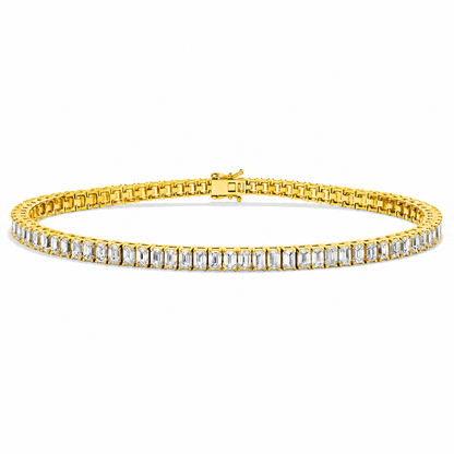 Classic Tennis Bracelet Emerald Cut Lab Grown Diamond ✧ 3-5 Carat
