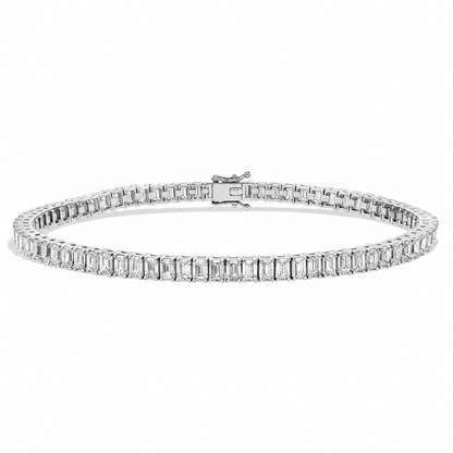 Classic Tennis Bracelet Emerald Cut Lab Grown Diamond ✧ 3-5 Carat