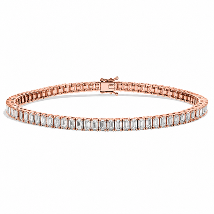 Classic Tennis Bracelet Emerald Cut Lab Grown Diamond ✧ 3-5 Carat