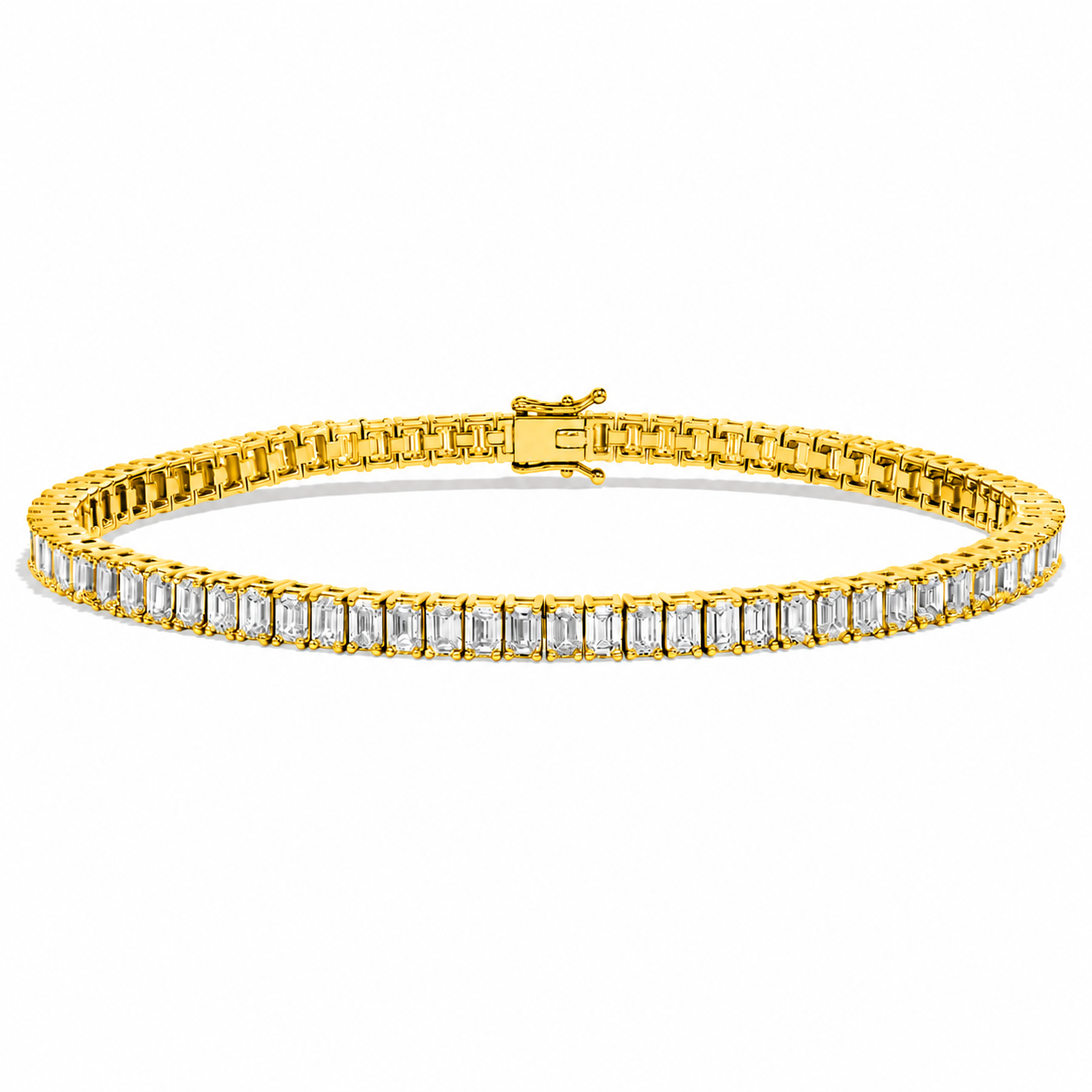 Classic Tennis Bracelet Emerald Cut Lab Grown Diamond ✧ 3-5 Carat