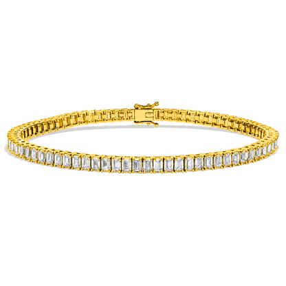 Classic Tennis Bracelet Emerald Cut Lab Grown Diamond ✧ 3-5 Carat