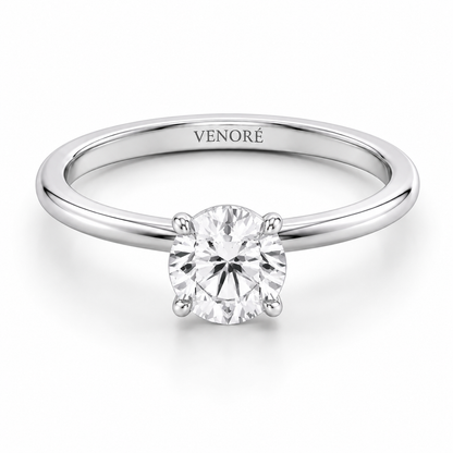 Round Cut Vield Halo Lab Grown Diamond Ring ✧ 1-4 Carat
