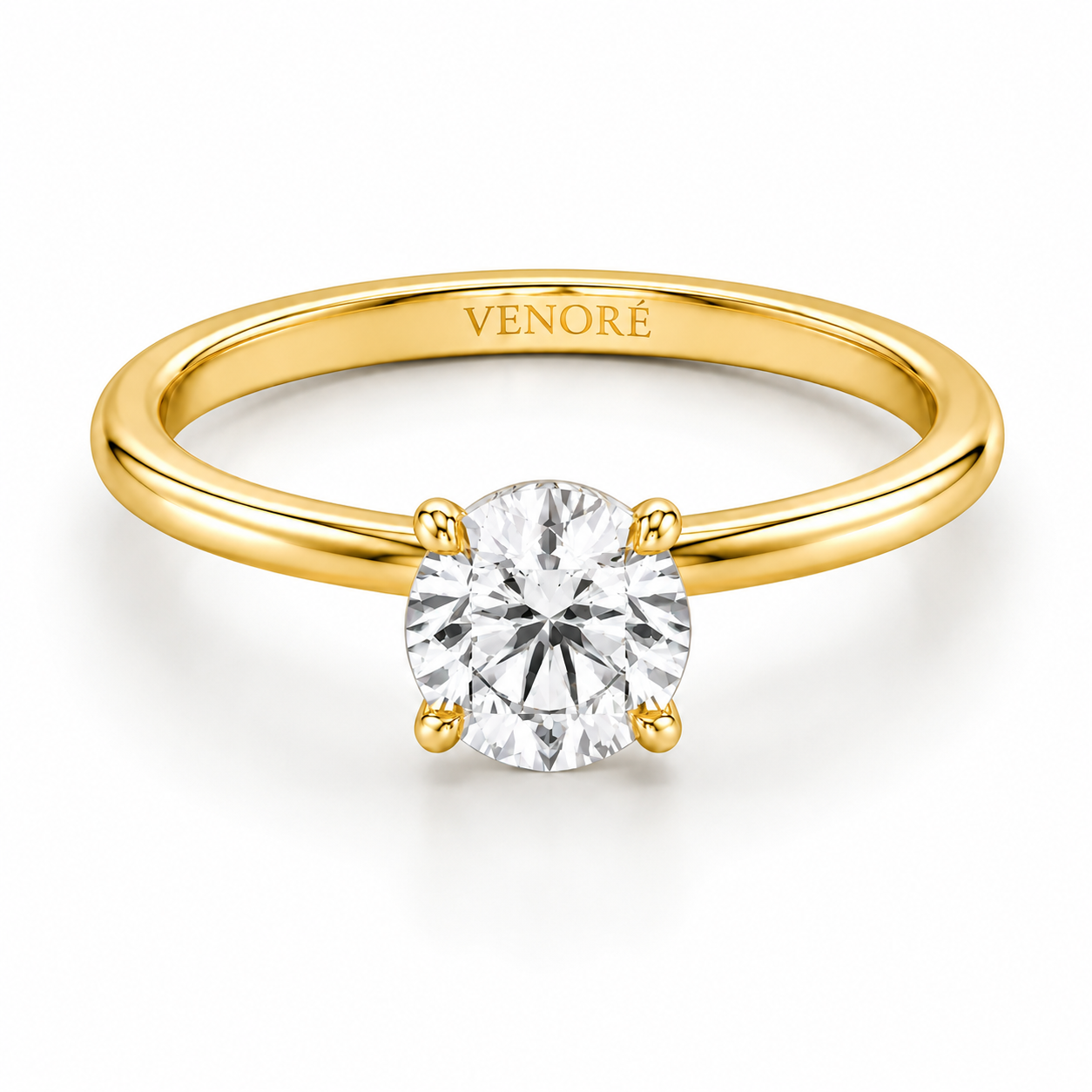Round Cut Hidden Halo Lab Grown Diamond Ring ✧ 1-4 Carat