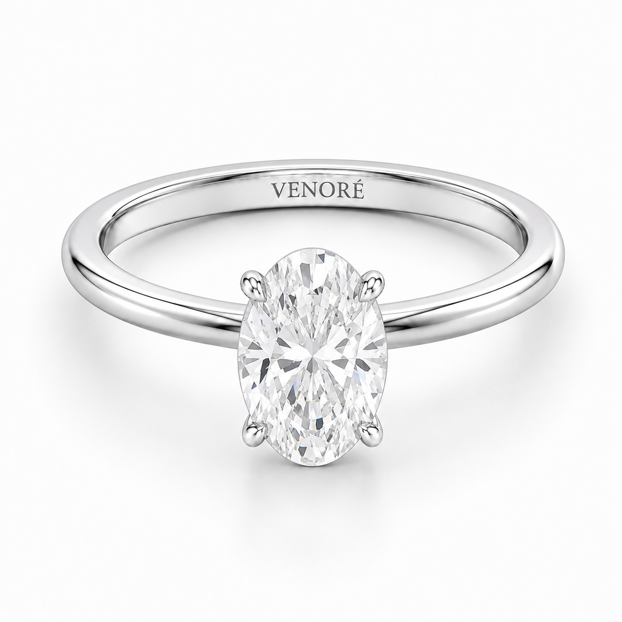 Oval Cut Vield Halo Lab Grown Diamond Ring ✧ 1-4 Carat