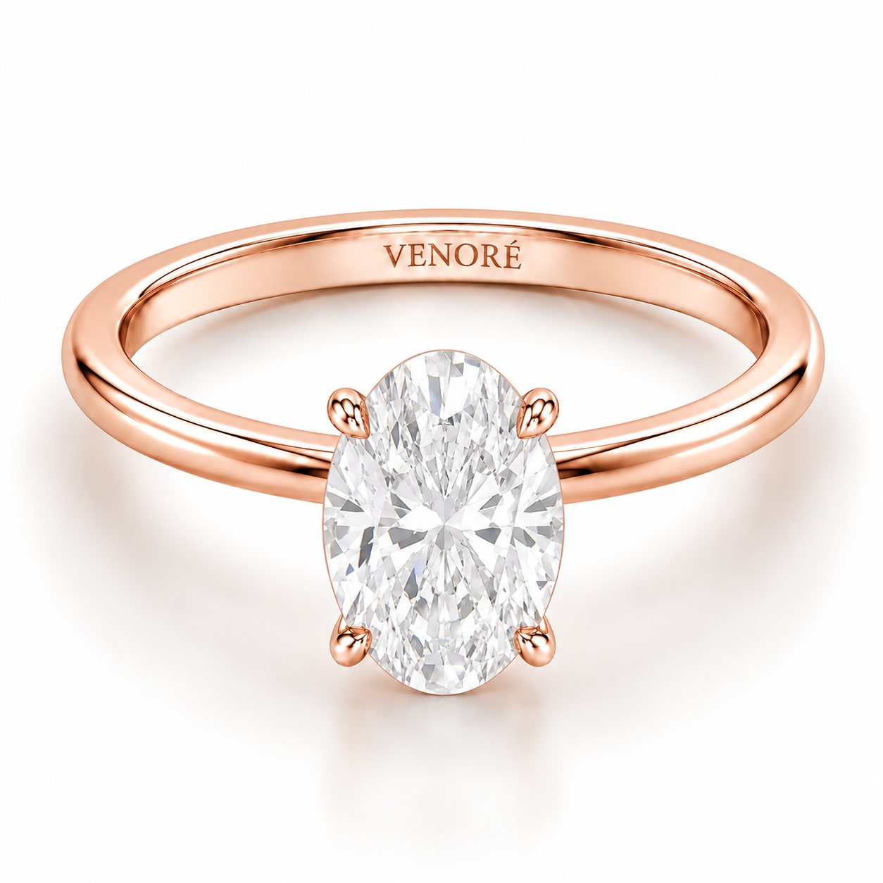 Oval Cut Hidden Halo Lab Grown Diamond Ring ✧ 1-4 Carat