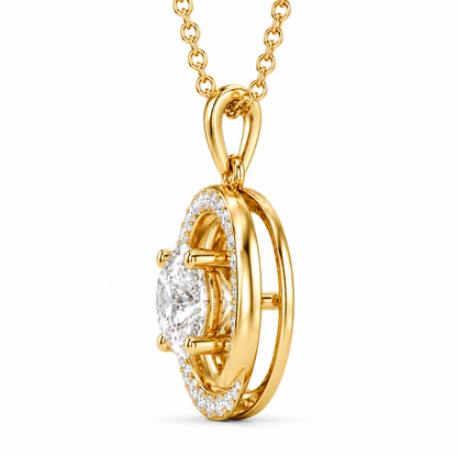 Venoré Privé - Round Cut Lab Grown Diamond Pendant with Chain ✧ 1–4 Carat