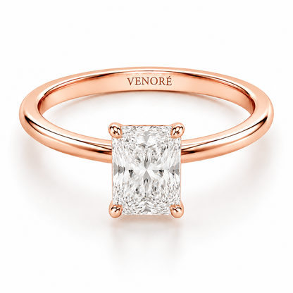 Radiant Cut Vield Halo Lab Grown Diamond Ring ✧ 1-4 Carat