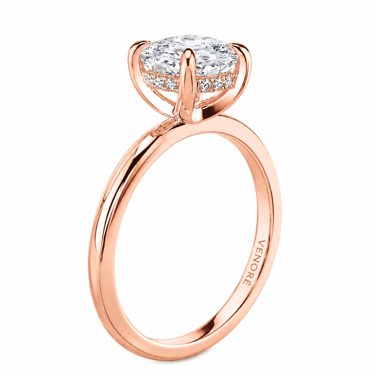 Cushion Cut Hidden Halo Lab Grown Diamond Ring ✧ 1-4 Carat