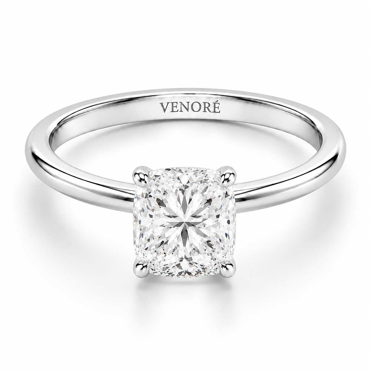 Cushion Cut Hidden Halo Lab Grown Diamond Ring ✧ 1-4 Carat