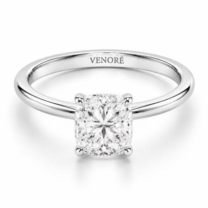 Cushion Cut Vield Halo Lab Grown Diamond Ring ✧ 1-4 Carat