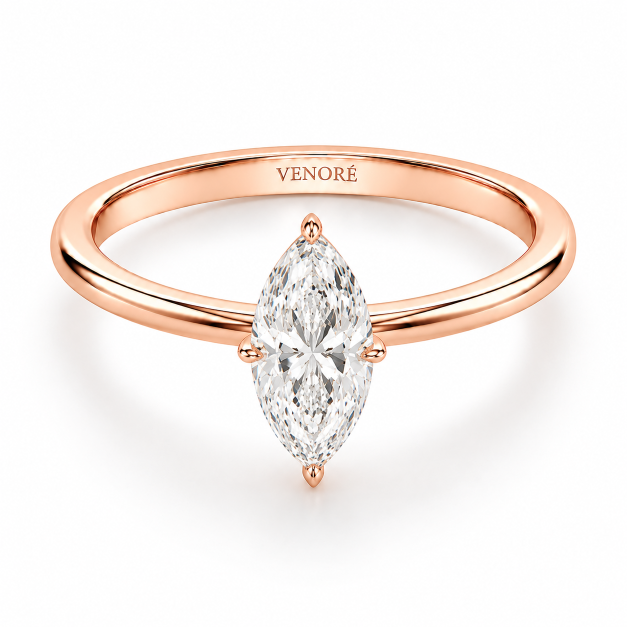 Marquise Cut Vield Halo Lab Grown Diamond Ring ✧ 1-4 Carat