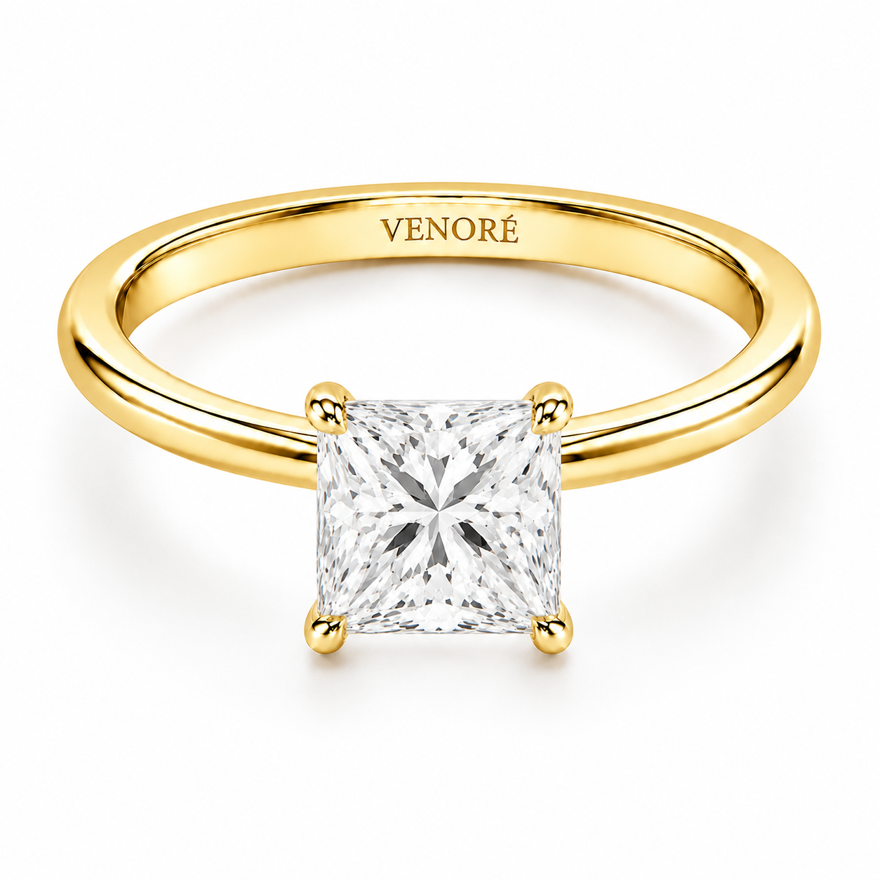 Princess Cut Vield Halo Lab Grown Diamond Ring ✧ 1-4 Carat