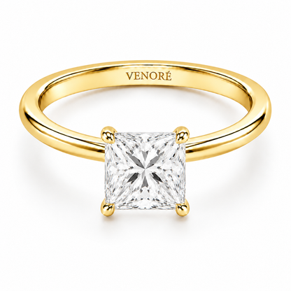 Princess Cut Vield Halo Lab Grown Diamond Ring ✧ 1-4 Carat