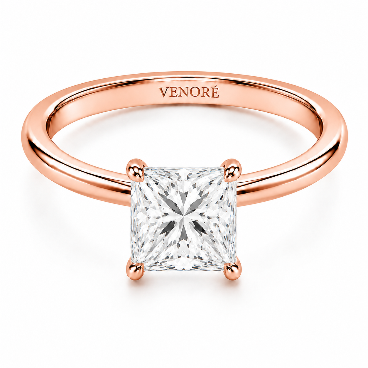 Princess Cut Vield Halo Lab Grown Diamond Ring ✧ 1-4 Carat