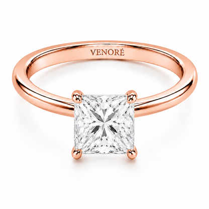 Princess Cut Vield Halo Lab Grown Diamond Ring ✧ 1-4 Carat