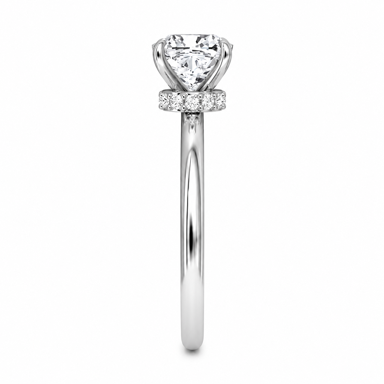 Cushion Cut Vield Halo Lab Grown Diamond Ring ✧ 1-4 Carat