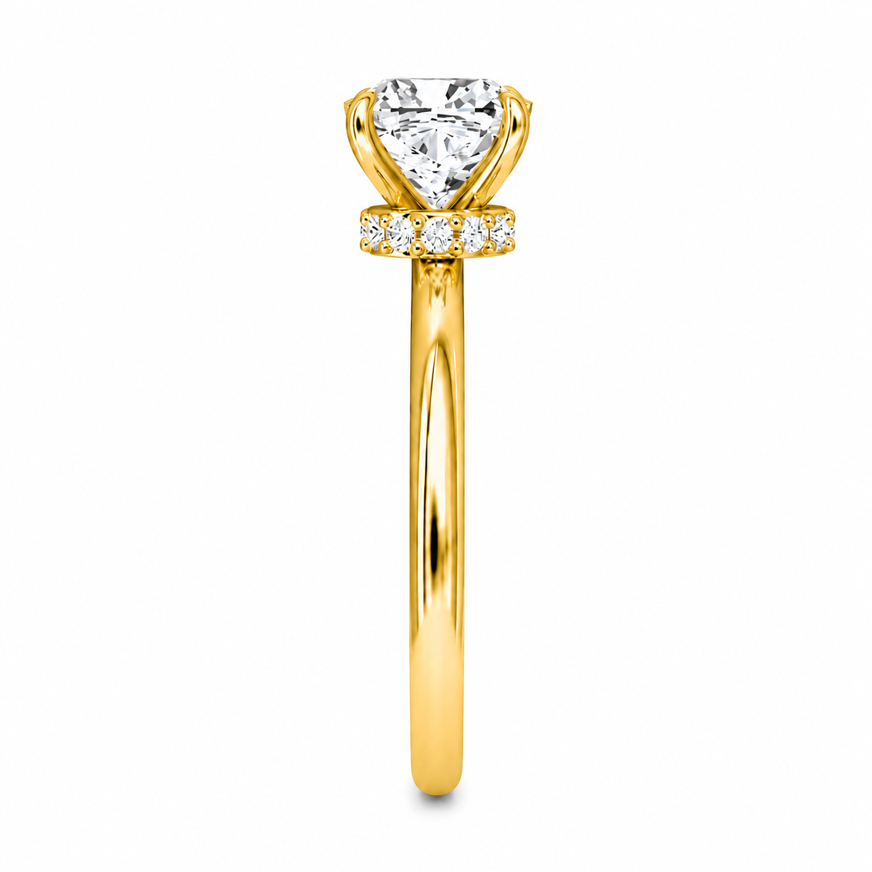 Cushion Cut Vield Halo Lab Grown Diamond Ring ✧ 1-4 Carat