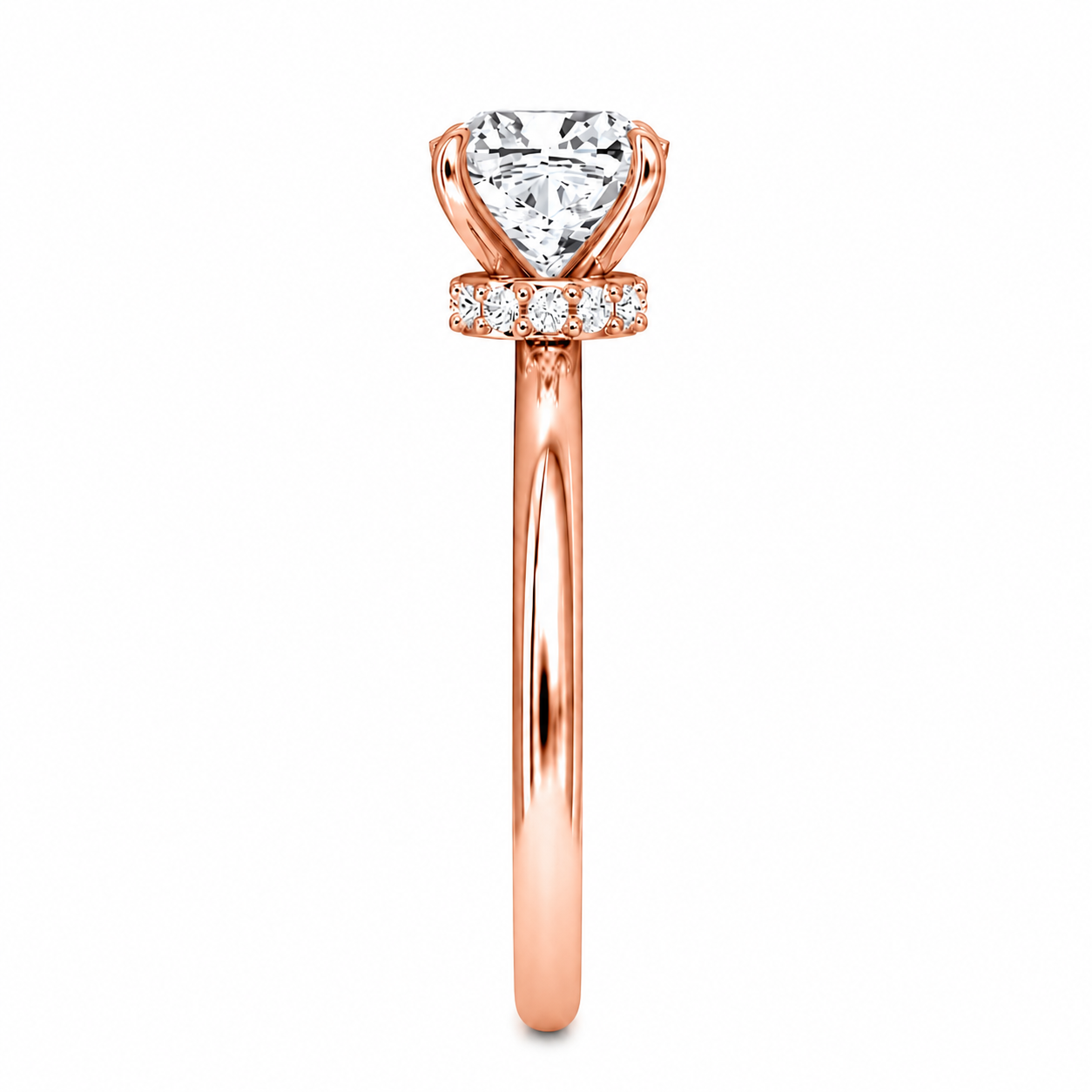 Cushion Cut Vield Halo Lab Grown Diamond Ring ✧ 1-4 Carat