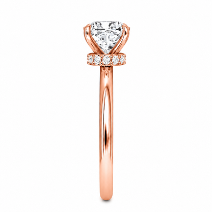 Cushion Cut Vield Halo Lab Grown Diamond Ring ✧ 1-4 Carat