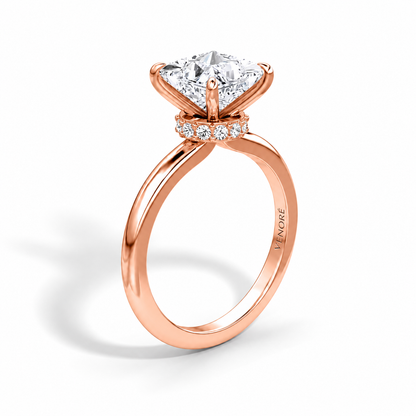 Princess Cut Vield Halo Lab Grown Diamond Ring ✧ 1-4 Carat