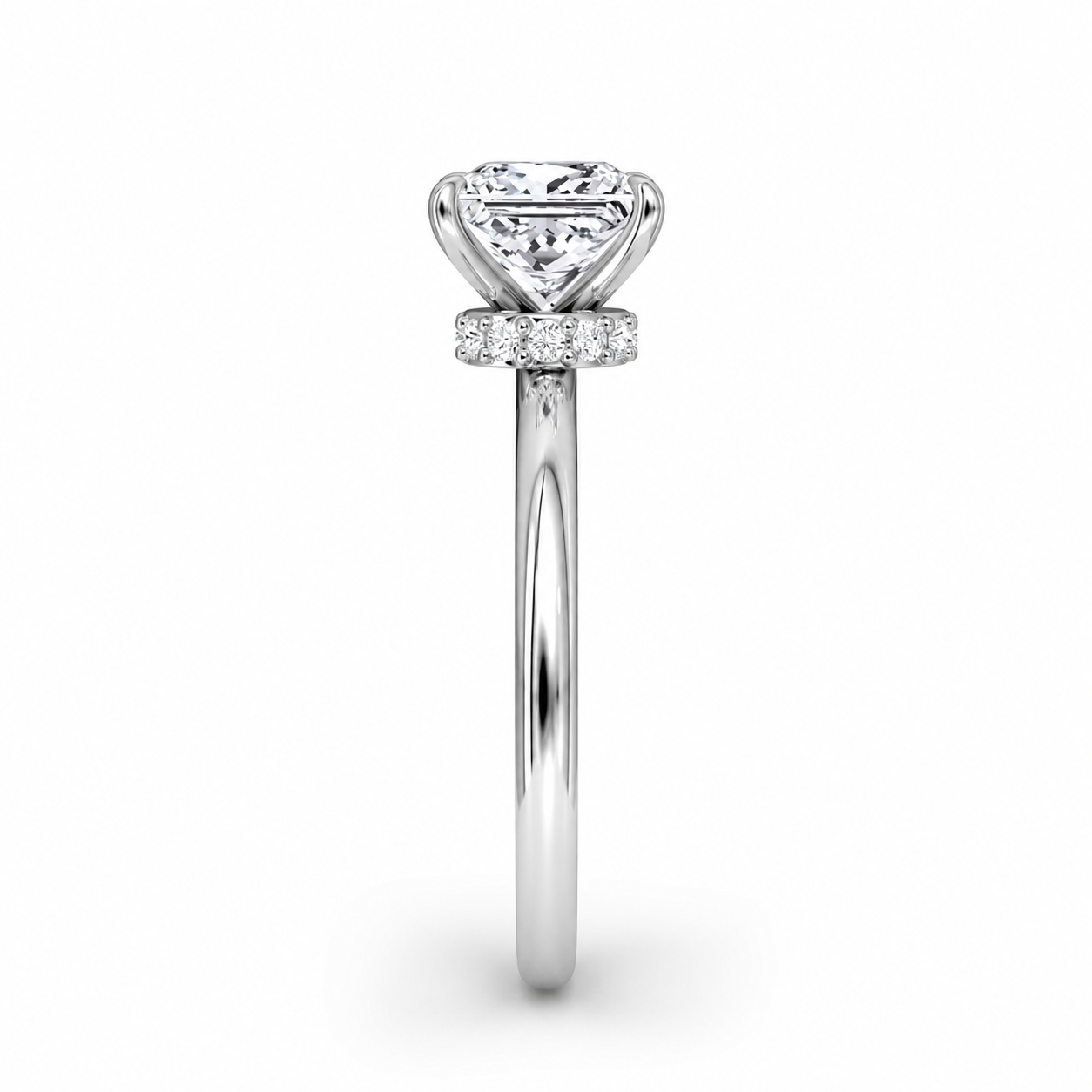 Princess Cut Vield Halo Lab Grown Diamond Ring ✧ 1-4 Carat