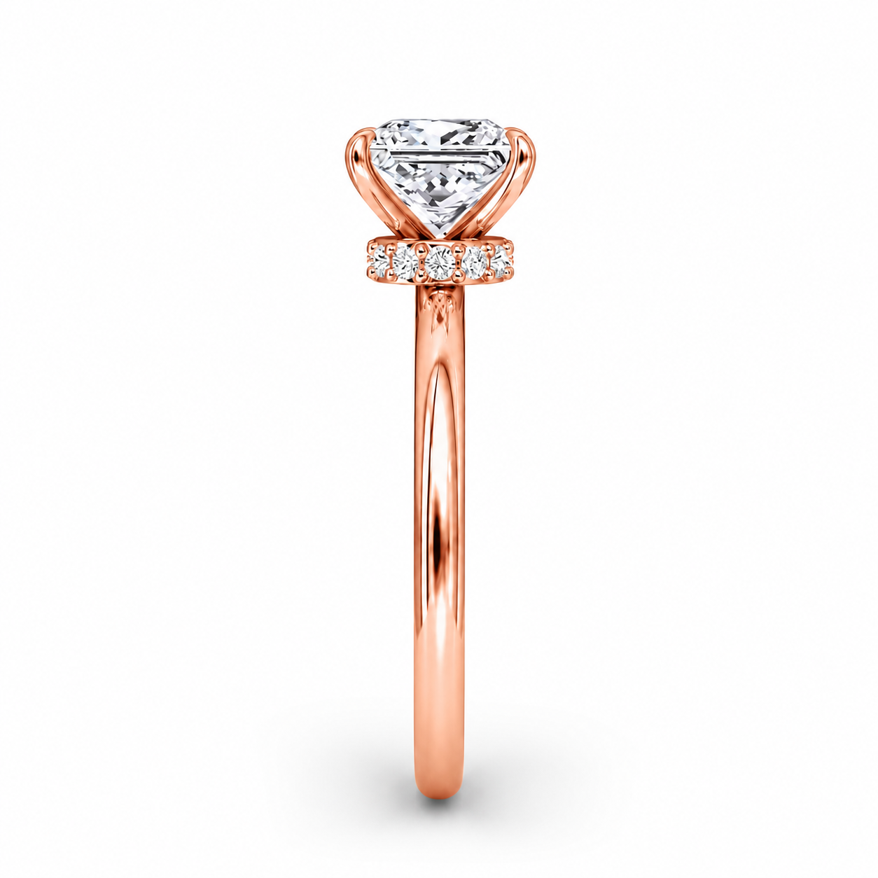 Princess Cut Vield Halo Lab Grown Diamond Ring ✧ 1-4 Carat
