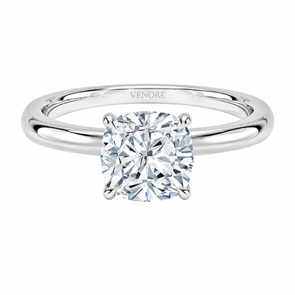 Cushion Cut Solitaire Lab Grown Diamond Ring ✧ 1-4 Carat