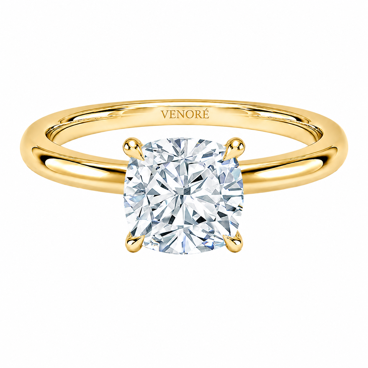 Cushion Cut Solitaire Lab Grown Diamond Ring ✧ 1-4 Carat
