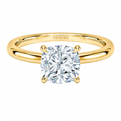 Cushion Cut Solitaire Lab Grown Diamond Ring ✧ 1-4 Carat