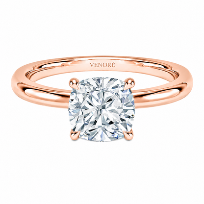 Cushion Cut Solitaire Lab Grown Diamond Ring ✧ 1-4 Carat
