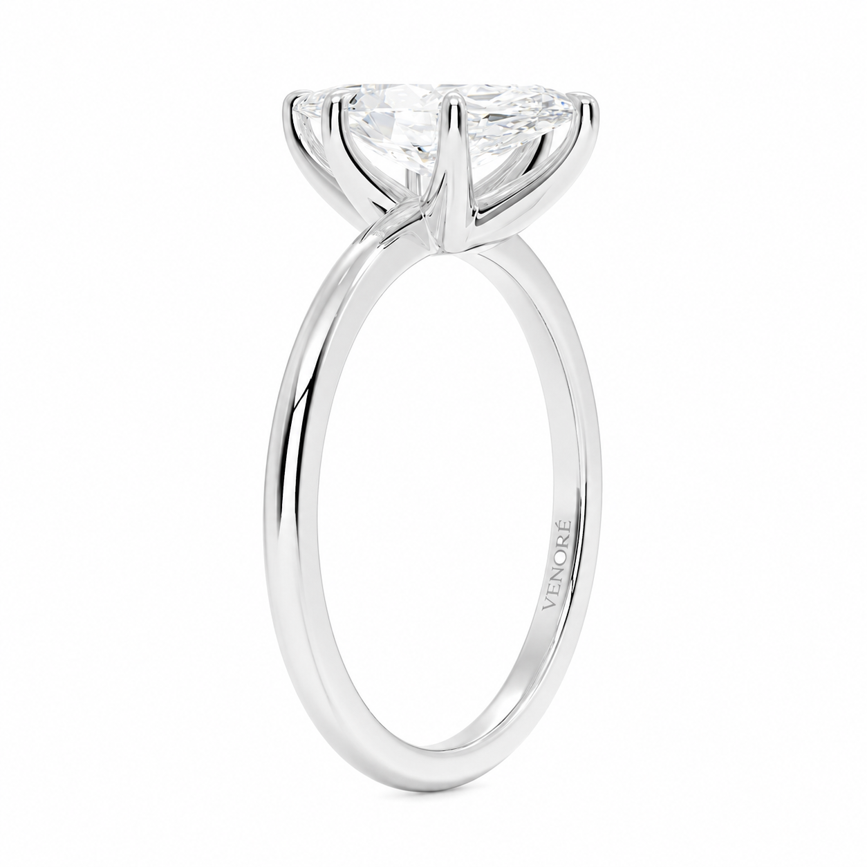 Marquise Cut Solitaire Lab Grown Diamond Ring ✧ 1-4 Carat
