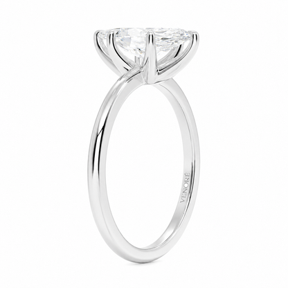 Marquise Cut Solitaire Lab Grown Diamond Ring ✧ 1-4 Carat