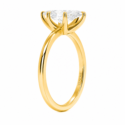 Marquise Cut Solitaire Lab Grown Diamond Ring ✧ 1-4 Carat