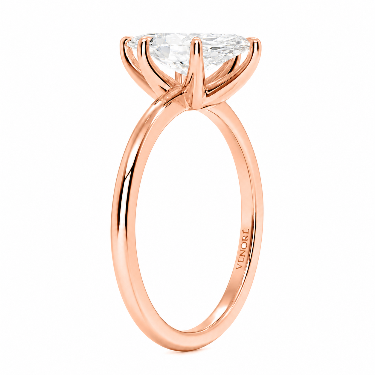 Marquise Cut Solitaire Lab Grown Diamond Ring ✧ 1-4 Carat