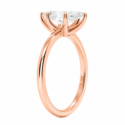 Marquise Cut Solitaire Lab Grown Diamond Ring ✧ 1-4 Carat