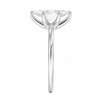 Marquise Cut Solitaire Lab Grown Diamond Ring ✧ 1-4 Carat