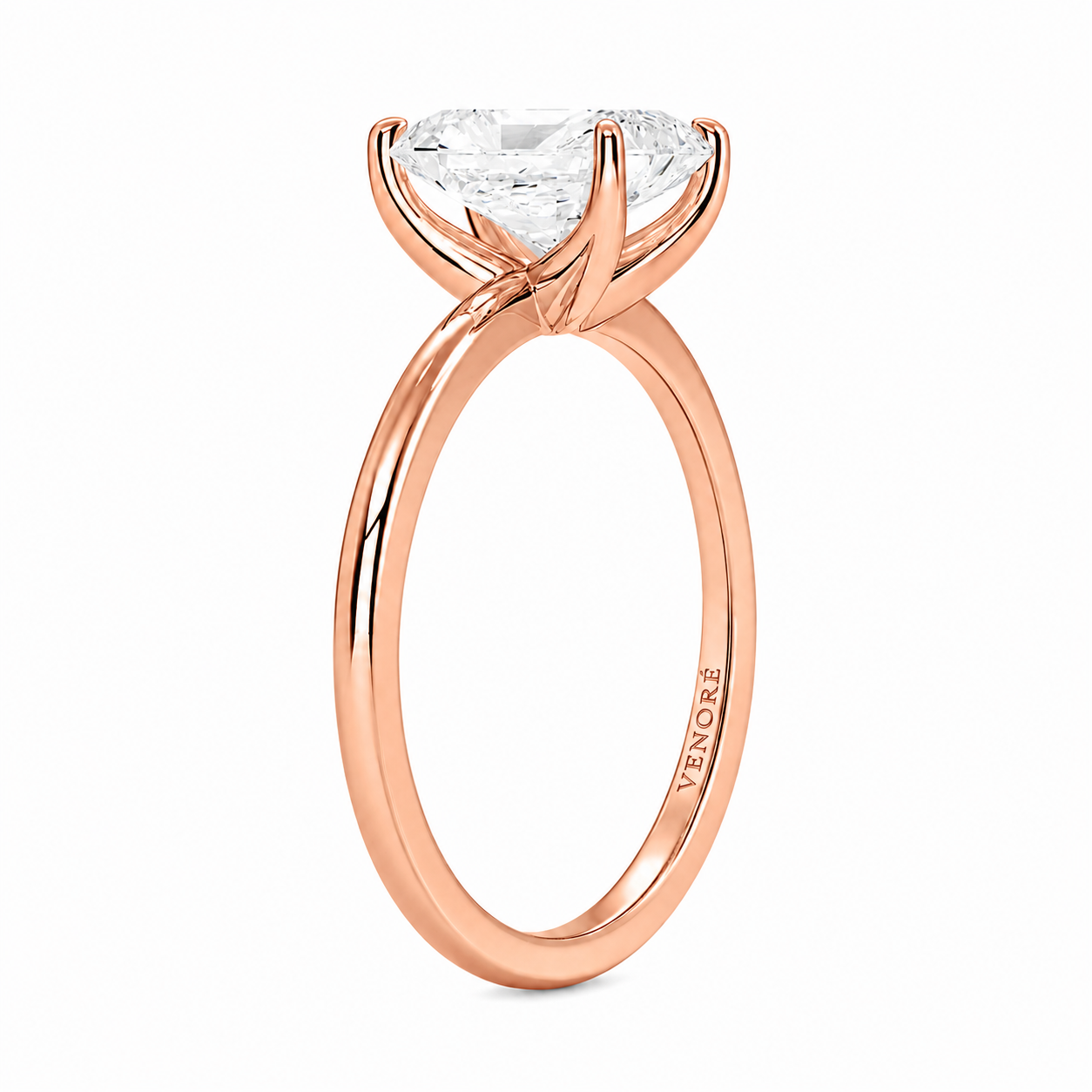 Radiant Cut Solitaire Lab Grown Diamond Ring ✧ 1-4 Carat