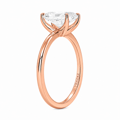 Radiant Cut Solitaire Lab Grown Diamond Ring ✧ 1-4 Carat