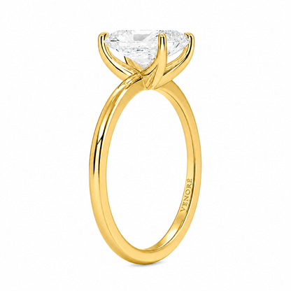 Radiant Cut Solitaire Lab Grown Diamond Ring ✧ 1-4 Carat