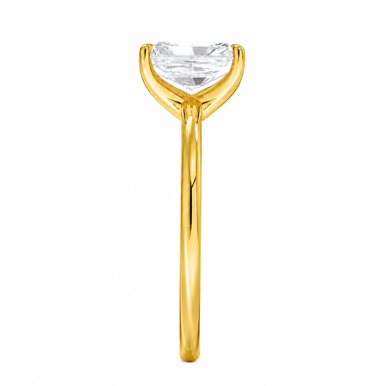 Radiant Cut Solitaire Lab Grown Diamond Ring ✧ 1-4 Carat
